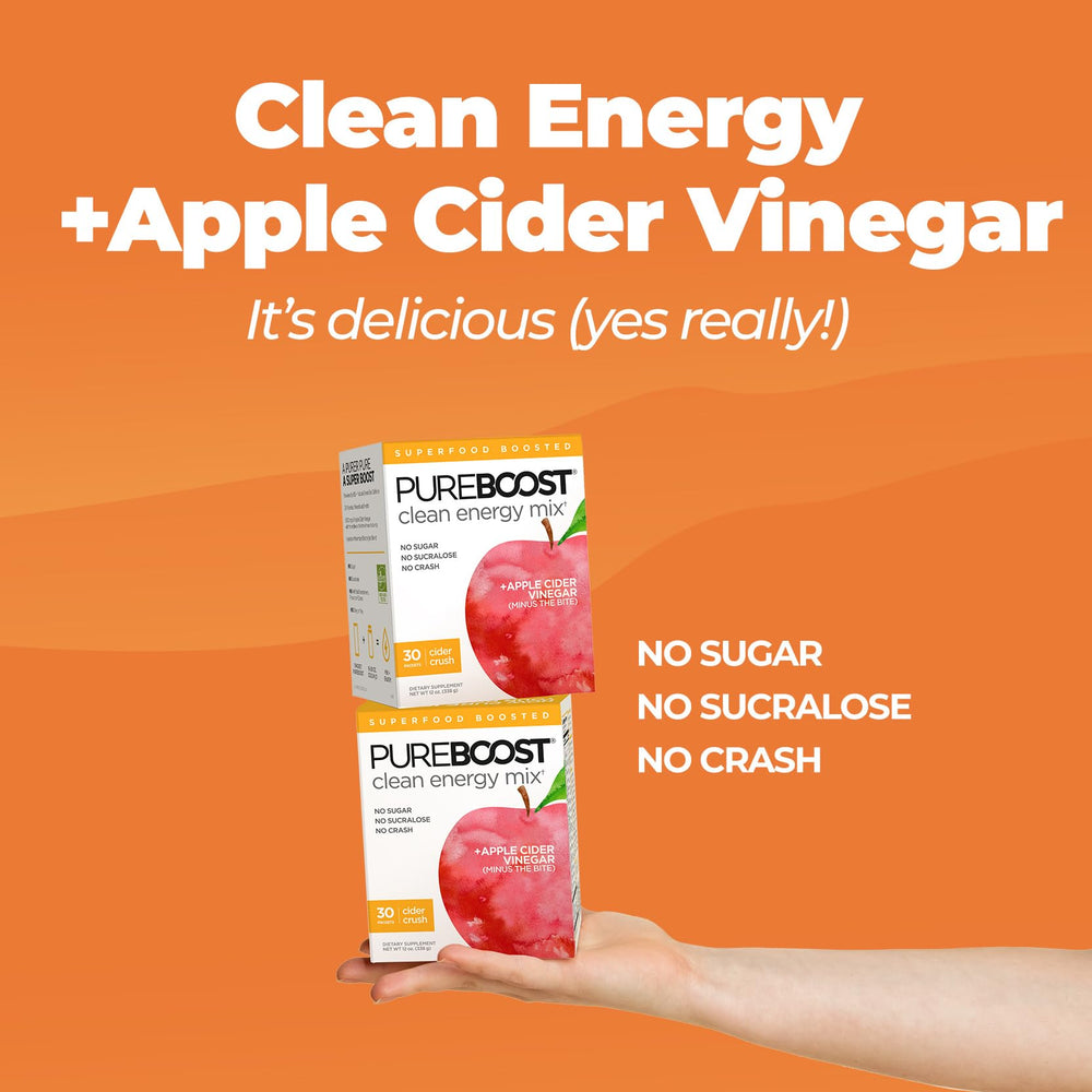 Pureboost green tea caffeine provides clean energy without jitters.