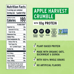 Purely Elizabeth Apple Harvest Crumble bowl shows creamy texture for a satisfying breakfast.