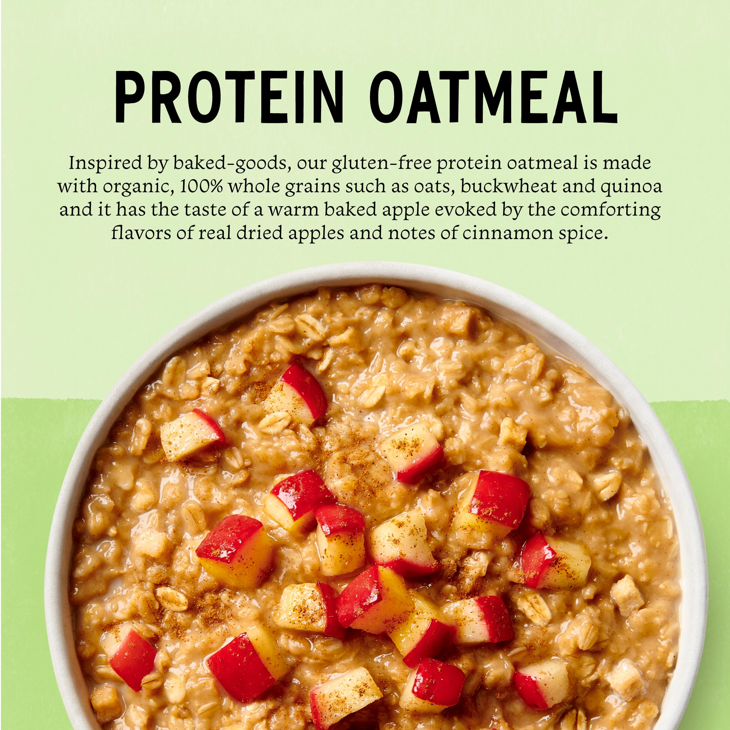 Purely Elizabeth Apple Harvest Crumble features real dried apples for authentic fruit flavor.