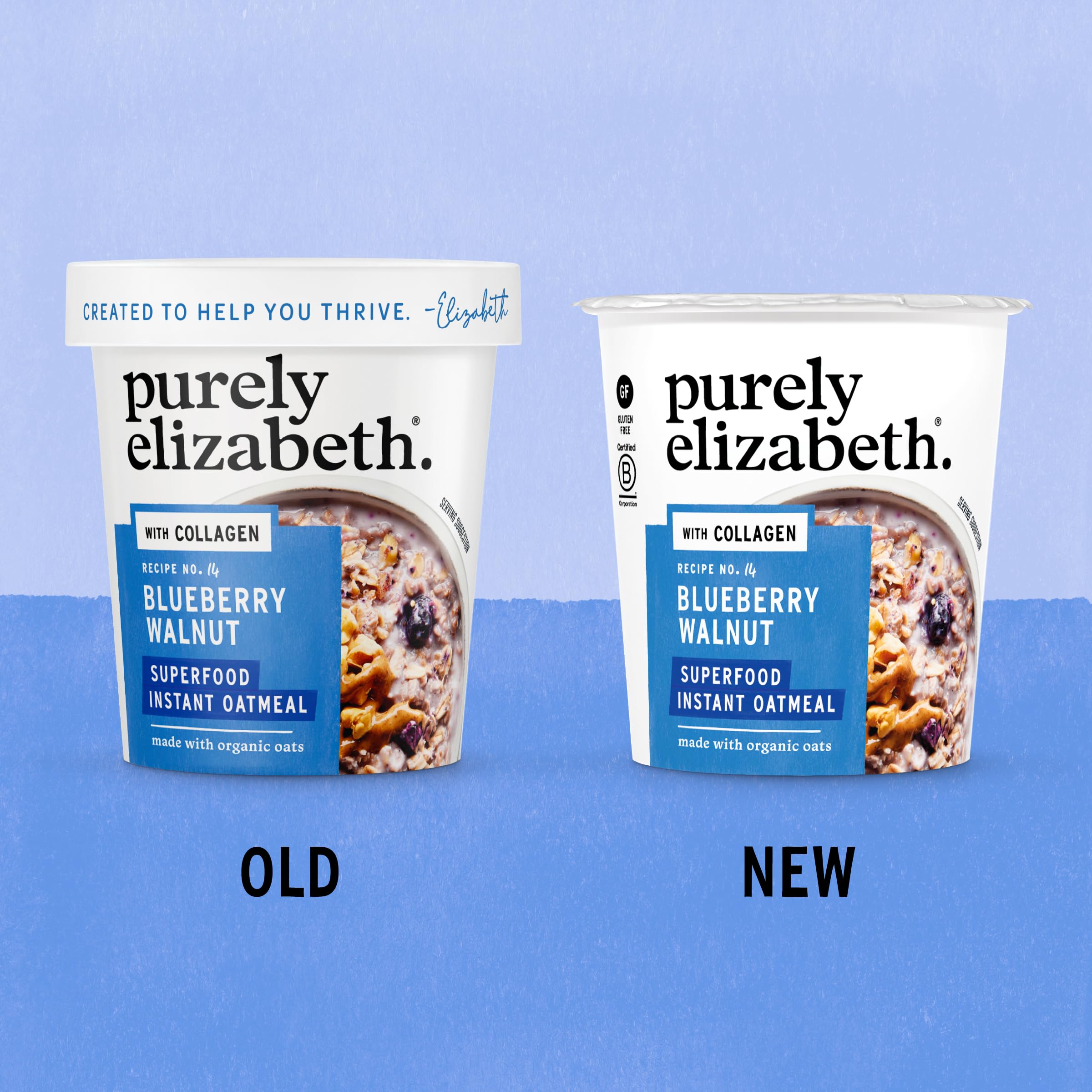 On-the-go Purely Elizabeth Oat Cup ready for travel mornings