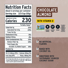 Purely Elizabeth Cereal Chocolate Almond in a bowl ready to serve a crunchy breakfast.