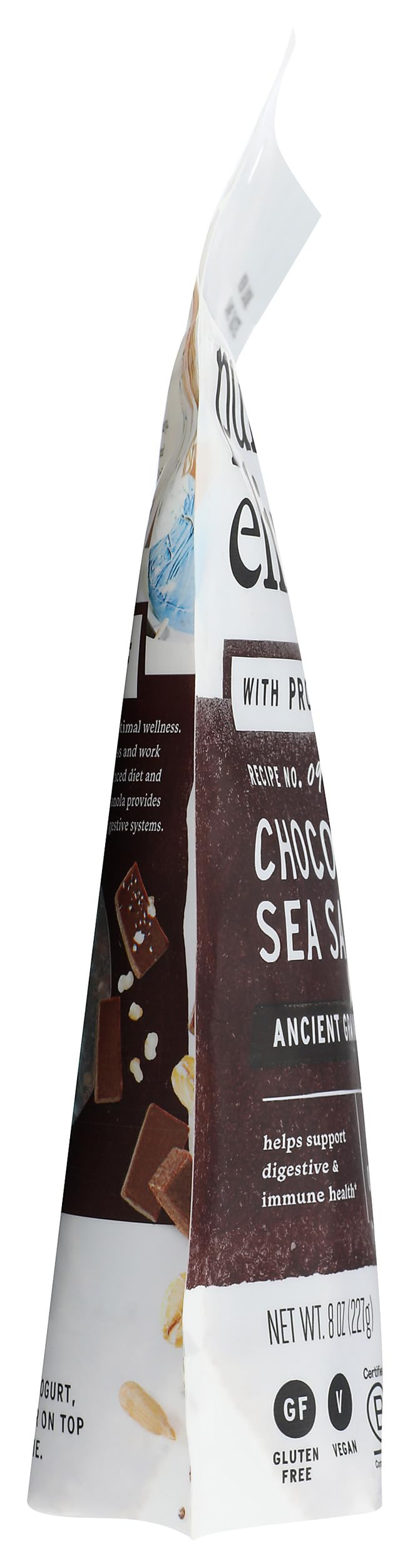 Purely Elizabeth granola chocolate coconut oil baked texture and aroma