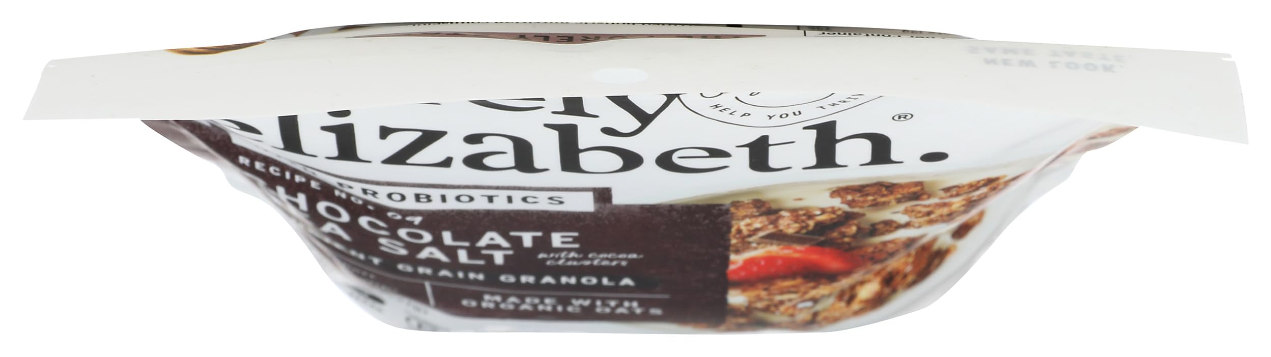 Purely Elizabeth granola chocolate coconut sugar emphasizes low-glycemic sweetness in each bite