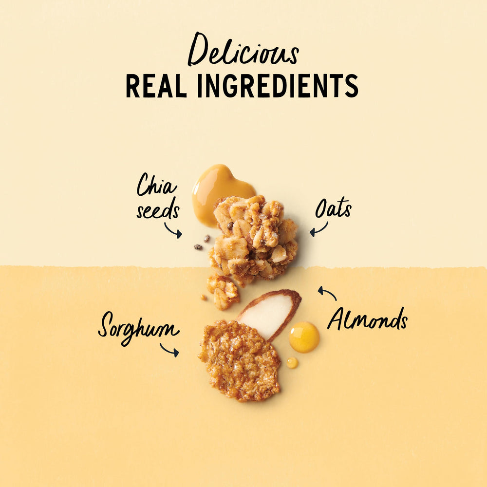 Purely Elizabeth Cereal Honey Peanut Butter used in baking for added depth.