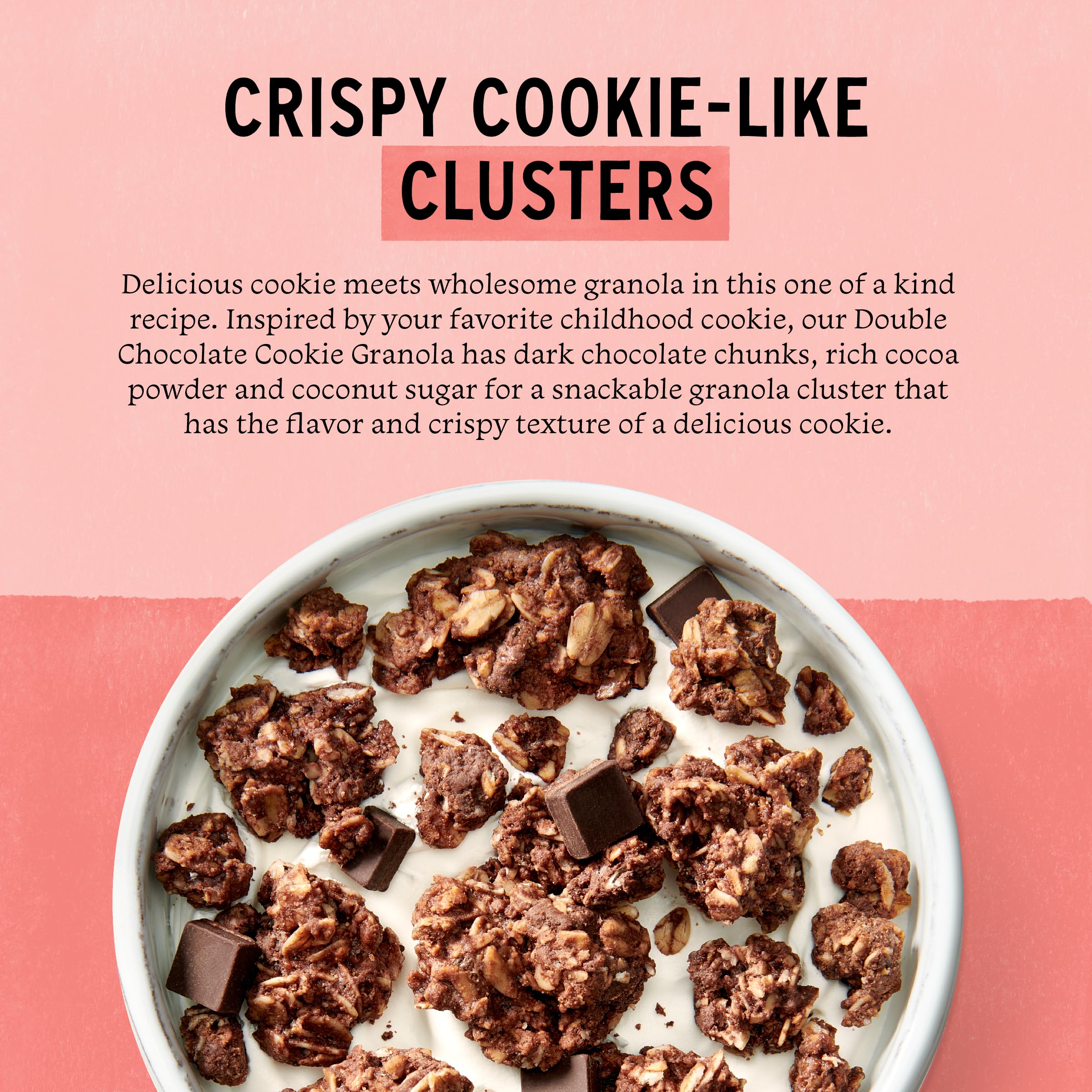 Purely Elizabeth granola with yogurt bowl demonstrates a tasty breakfast or snack