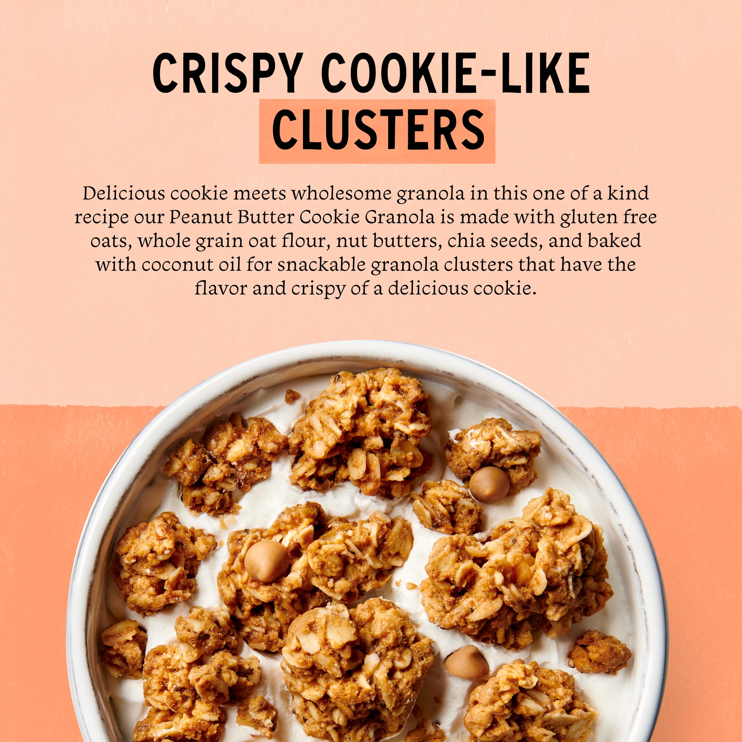 Purely Elizabeth cookie granola gluten-free label on packaging