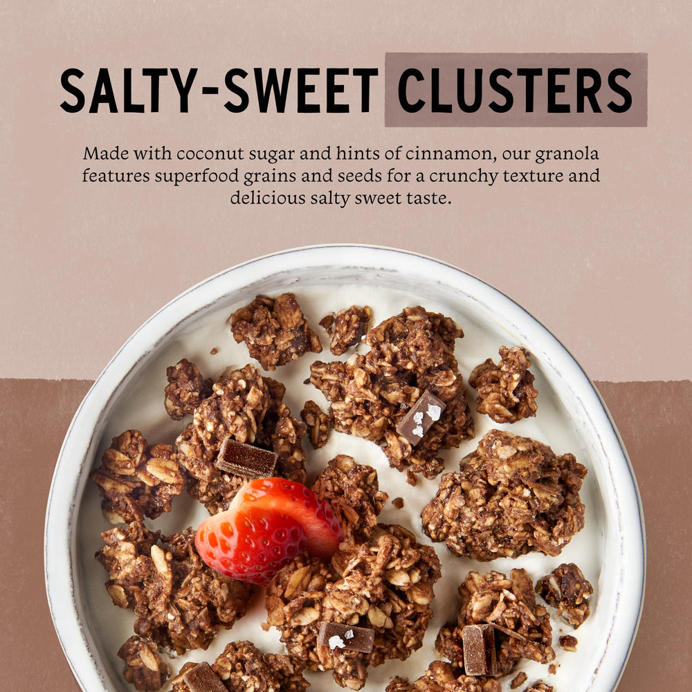 Purely Elizabeth Double Chocolate Cookie Granola 12 oz ideal for breakfast bowls or snacks