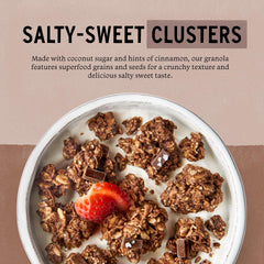 Purely Elizabeth Double Chocolate Cookie Granola 12 oz ideal for breakfast bowls or snacks
