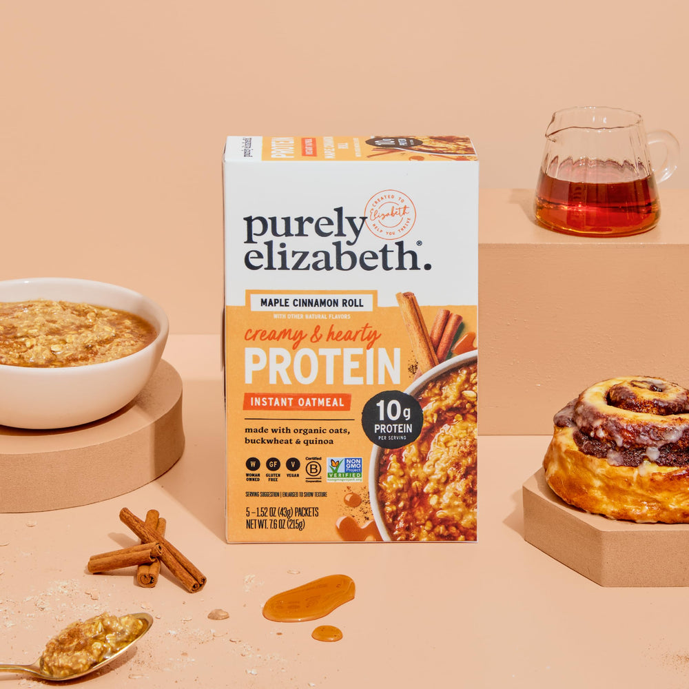 Purely Elizabeth gluten-free Non-GMO verified for inclusive eating.