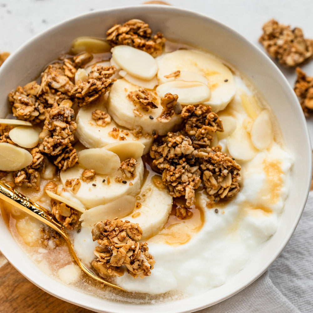 Purely Elizabeth gluten-free oats and coconut sugar close-up