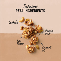 Purely Elizabeth Gluten-free vegan non-GMO badge highlights clean ingredients.