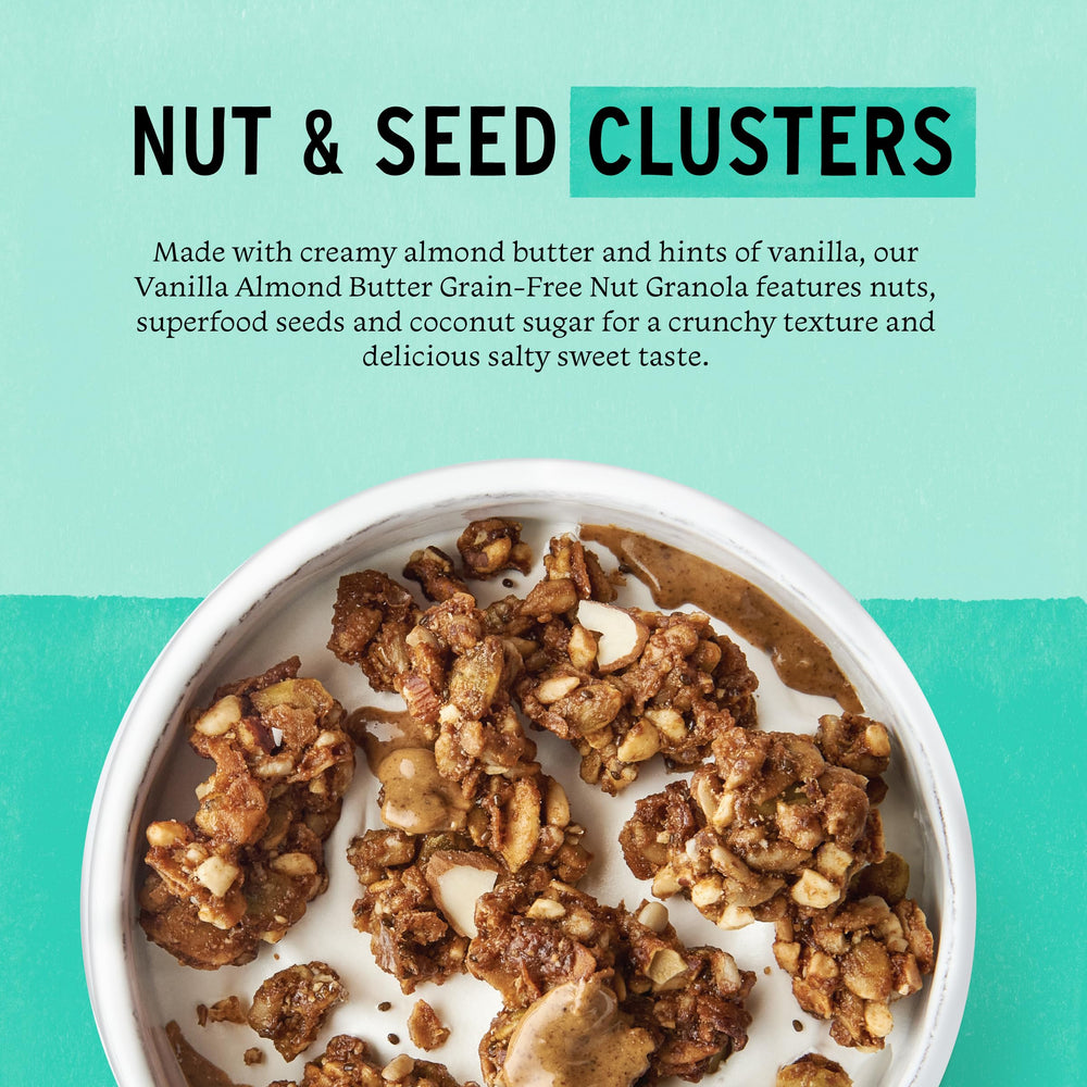 Purely Elizabeth grain-free granola ingredients closeup