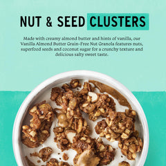 Purely Elizabeth grain-free granola ingredients closeup