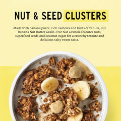 Purely Elizabeth grain-free granola texture close-up with crunchy bits.