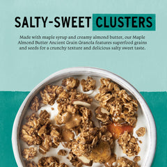 Purely Elizabeth Granola Nut Butter Maple serving bowl with crunchy clusters