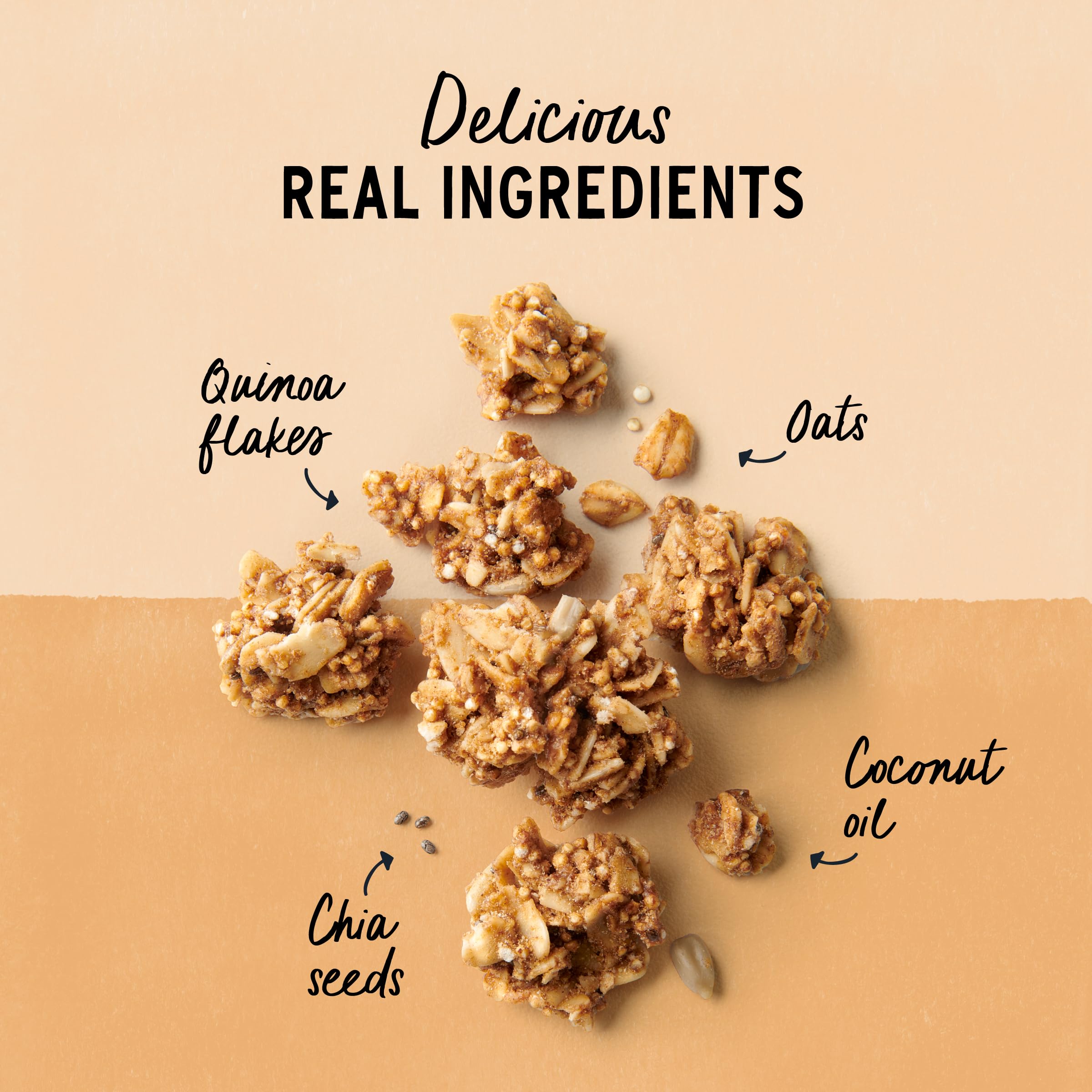 Purely Elizabeth granola packaging for a 3-pack