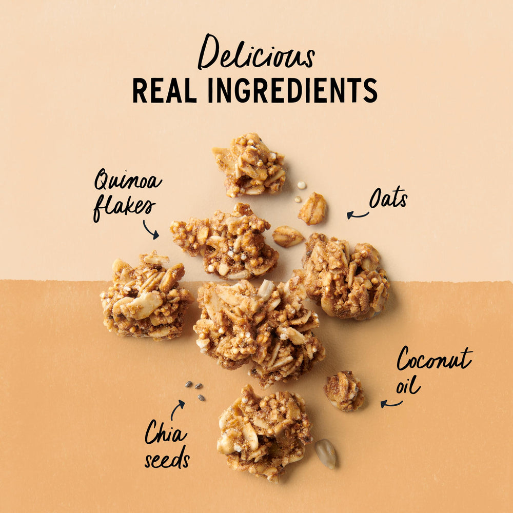 Purely Elizabeth granola packaging for a 3-pack