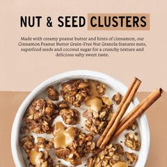 Purely Elizabeth MCT oil granola ingredient shot supports quick energy at breakfast.