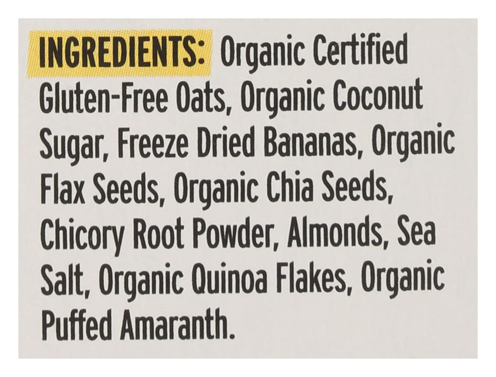 Purely Elizabeth Oatmeal Banana Nut Prebiotic bowl ready to enjoy for a comforting gluten-free breakfast.