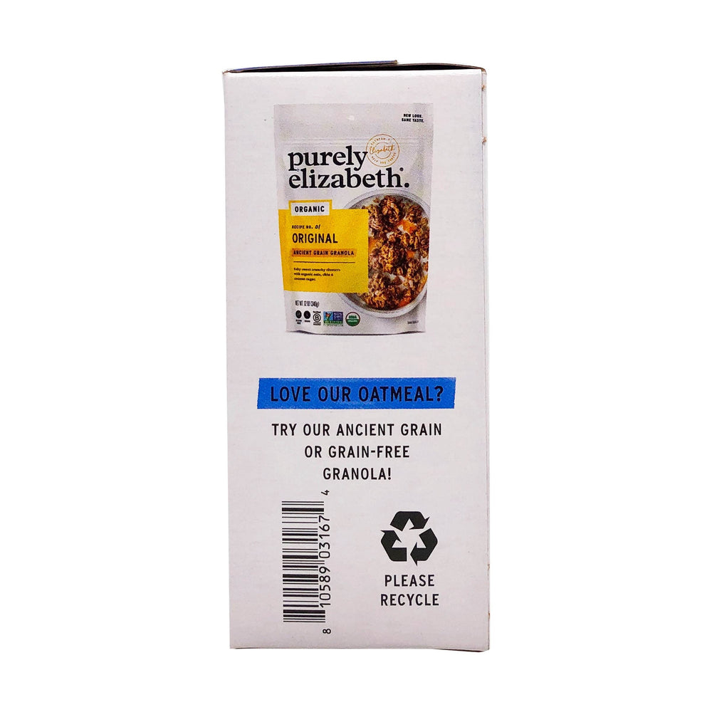 Purely Elizabeth Oatmeal Blueberry Flax Prebiotic ready to eat option for busy mornings