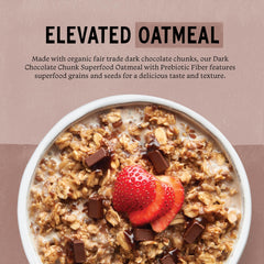Vegan-friendly icon on Purely Elizabeth Oatmeal Cup for dairy-free mornings