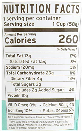 Purely Elizabeth oats-vanilla-pecan ingredients reveal natural flavors.