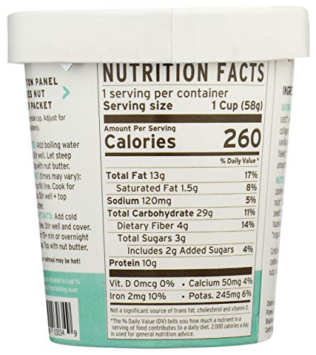 Purely Elizabeth oats vanilla pecan pour captures a smooth, ready-to-mix texture.