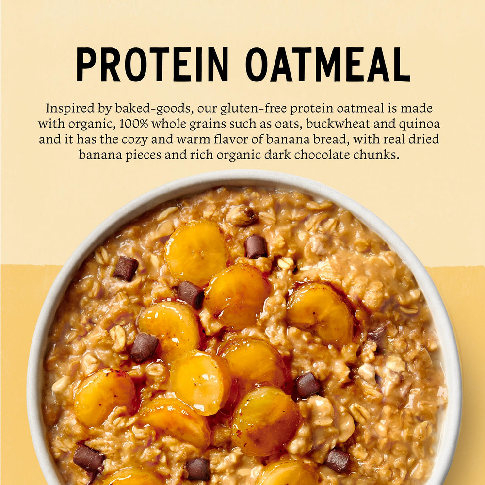 Organic gluten-free Non-GMO labeled Purely Elizabeth oats for clean nutrition.