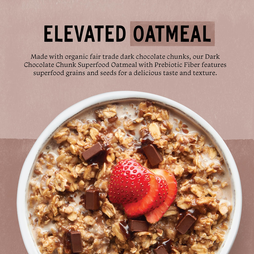 Purely Elizabeth prebiotic fiber oatmeal packets ready for quick, fiber-rich mornings.