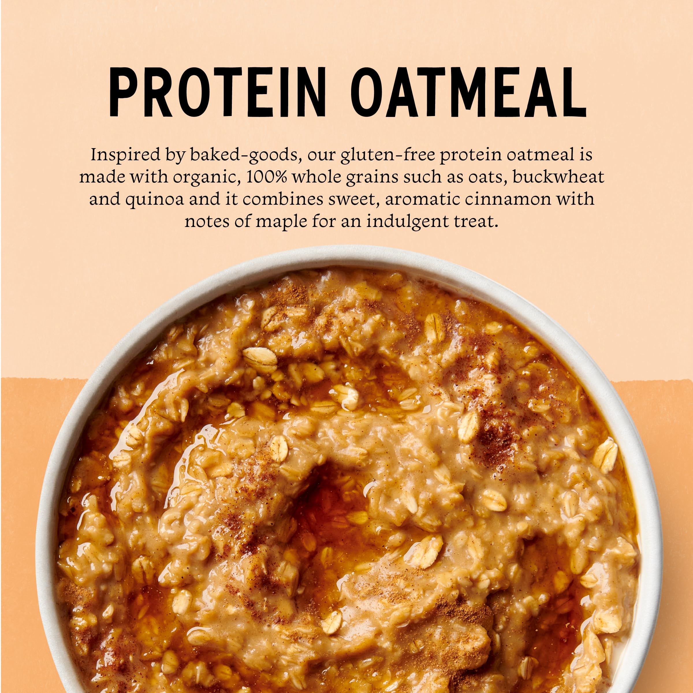 Purely Elizabeth protein oatmeal single-serve packet for busy mornings.