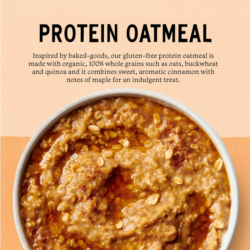 Purely Elizabeth protein oatmeal single-serve packet for busy mornings.