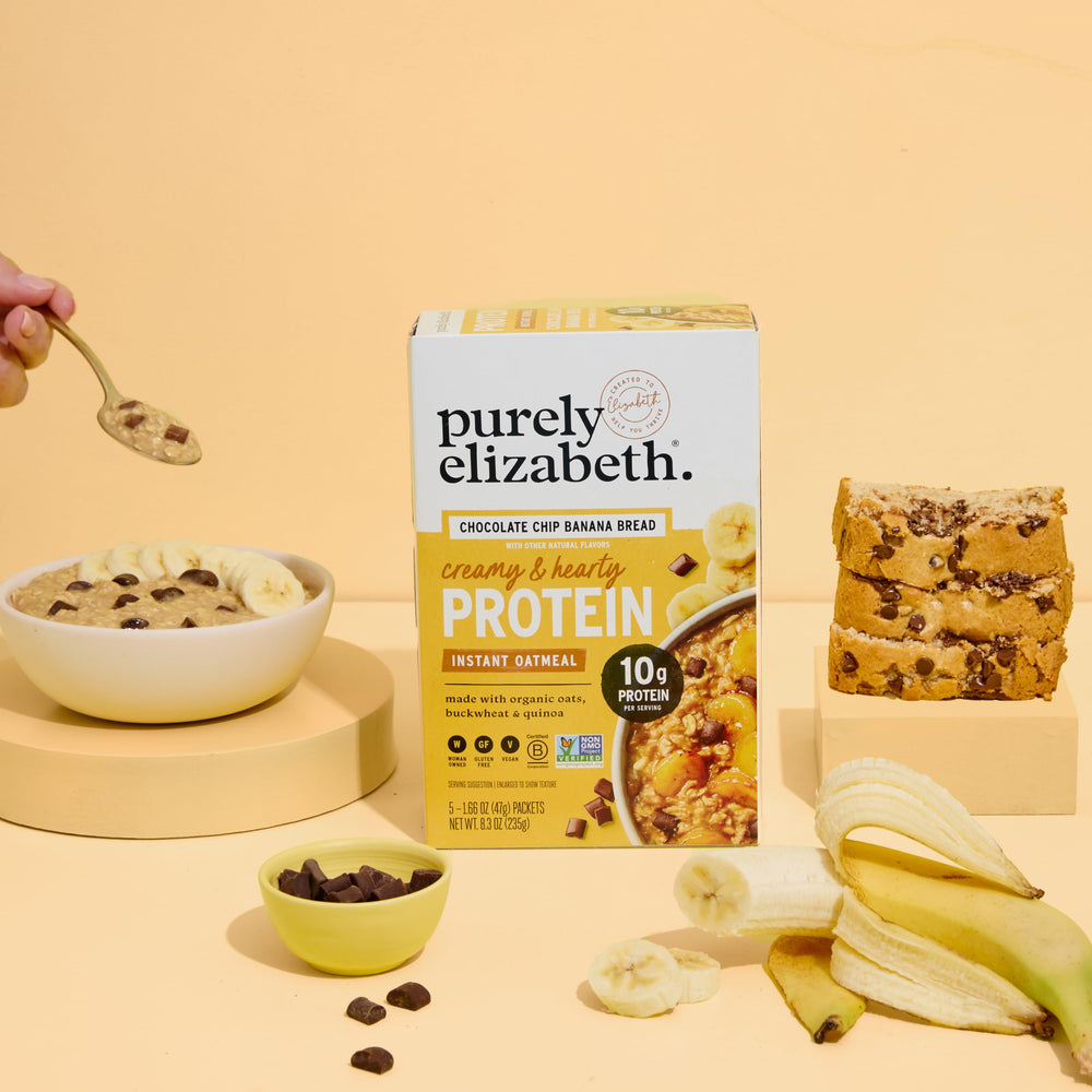 Purely Elizabeth single-serve packets make on-the-go breakfasts easy.