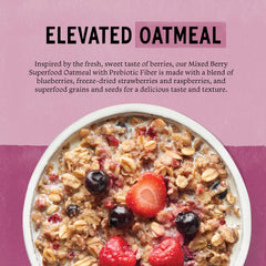Purely Elizabeth oatmeal cup organic ingredients and wholesome base