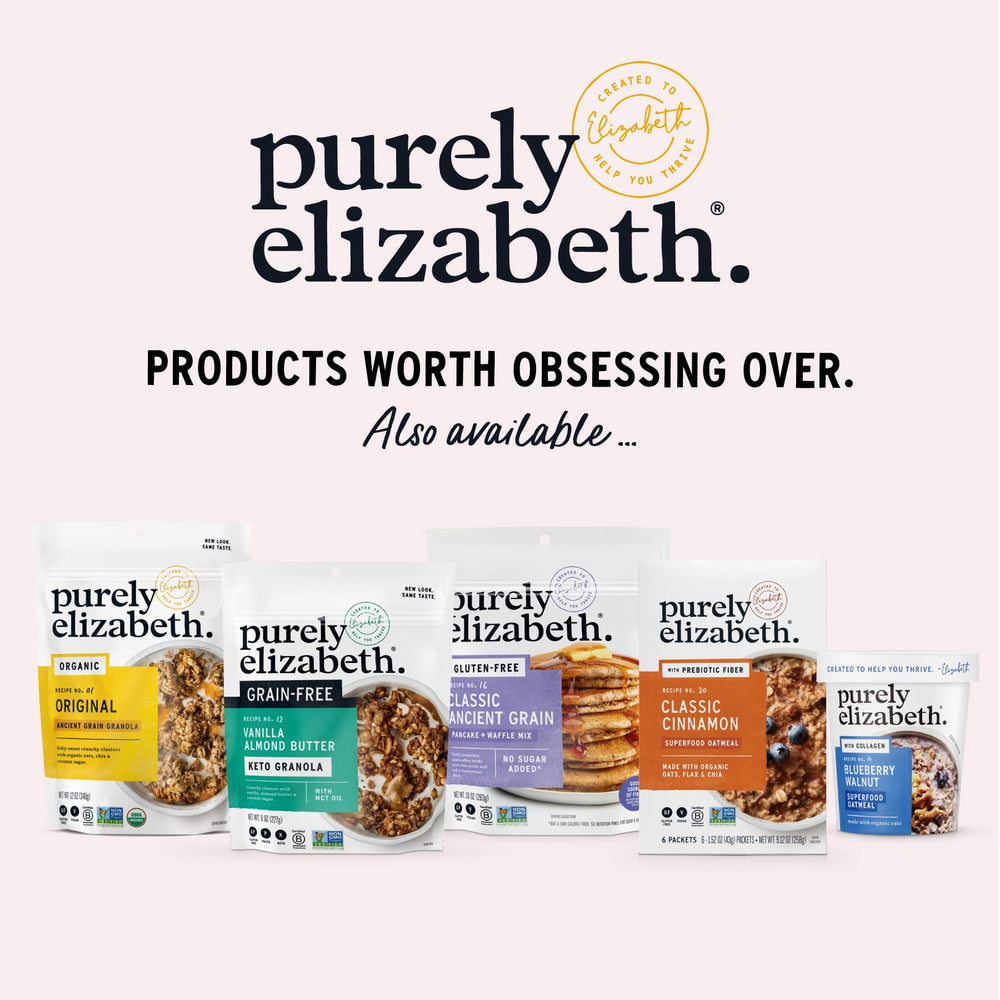 Purely Elizabeth Vanilla Blueberry Almond Cereal snack-ready option for busy mornings