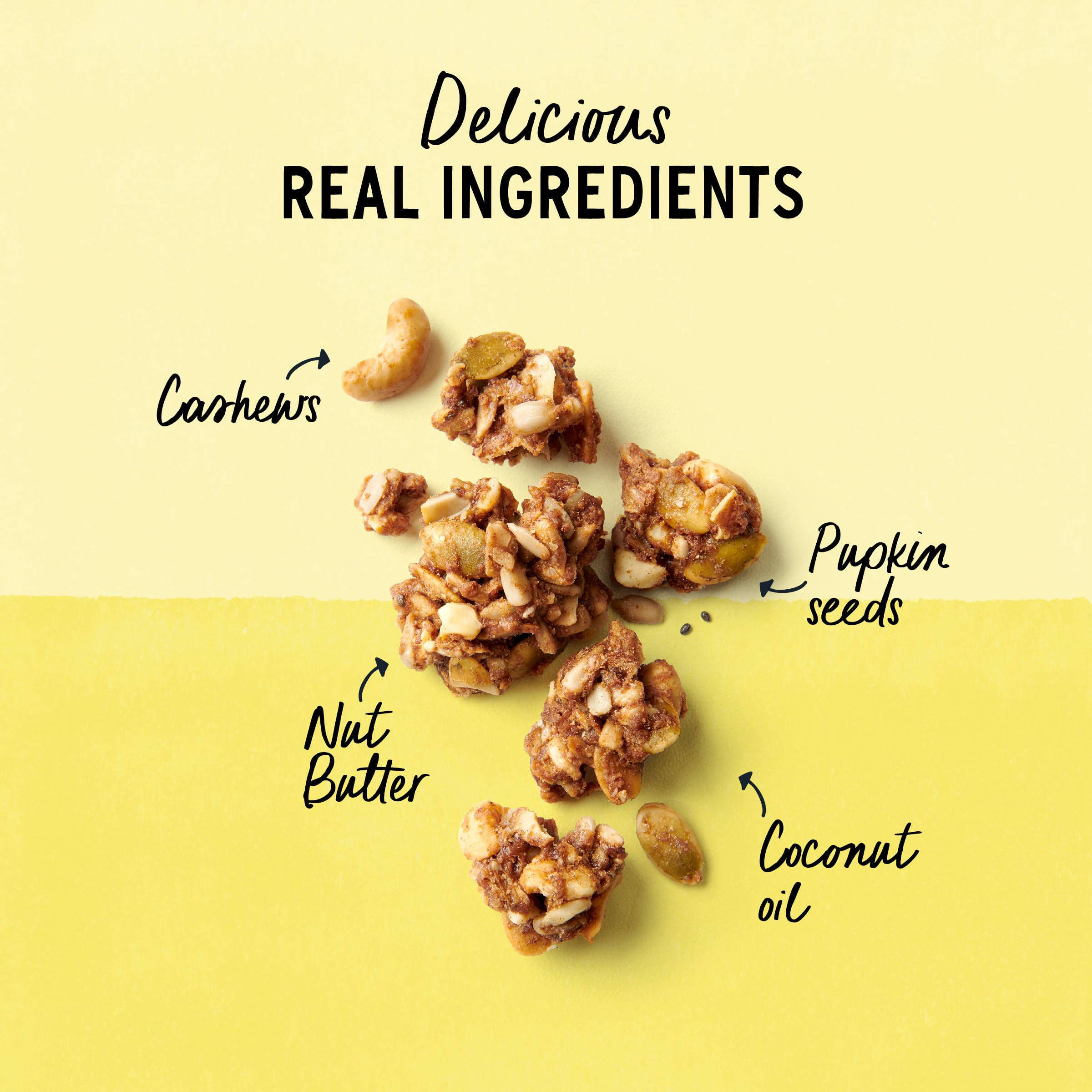 Purely Elizabeth vanilla sea salt granola shards ideal for toppings.