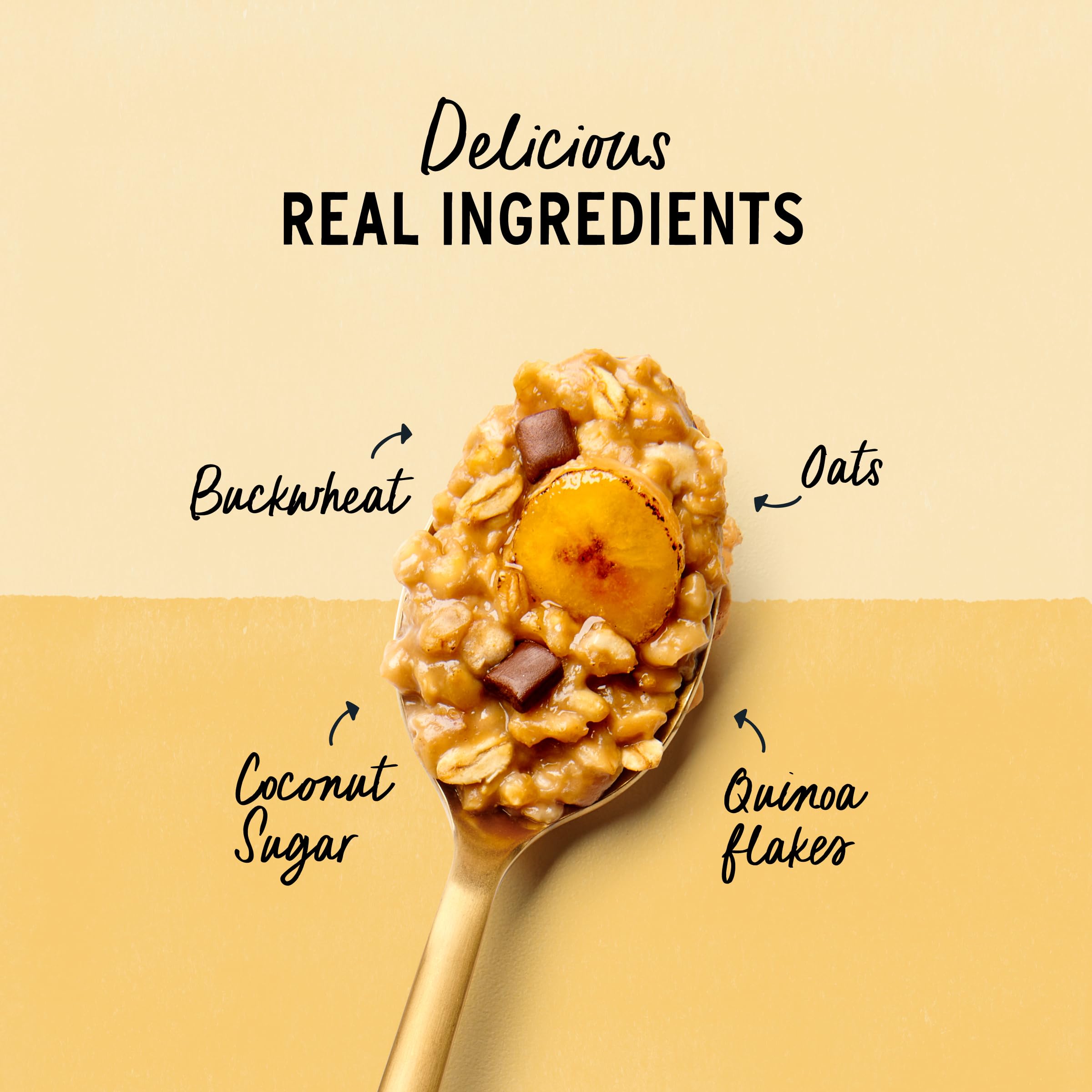 Vegan-friendly Purely Elizabeth protein oatmeal offers plant-based energy.