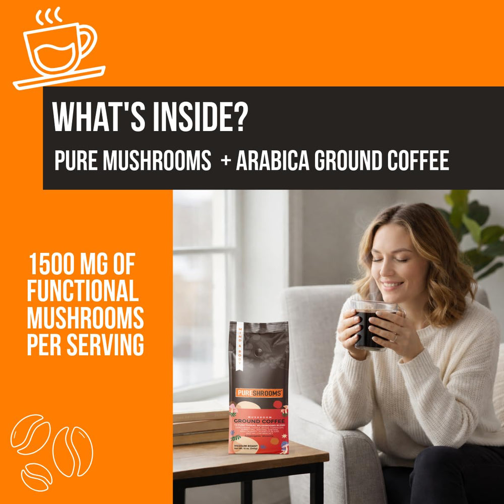 PureShrooms Turkey Tail adds earthy depth for immune-conscious coffee