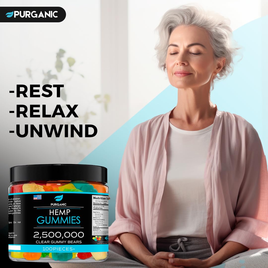 Purganic Hemp Gummies Made in USA label: trusted quality from start to finish.