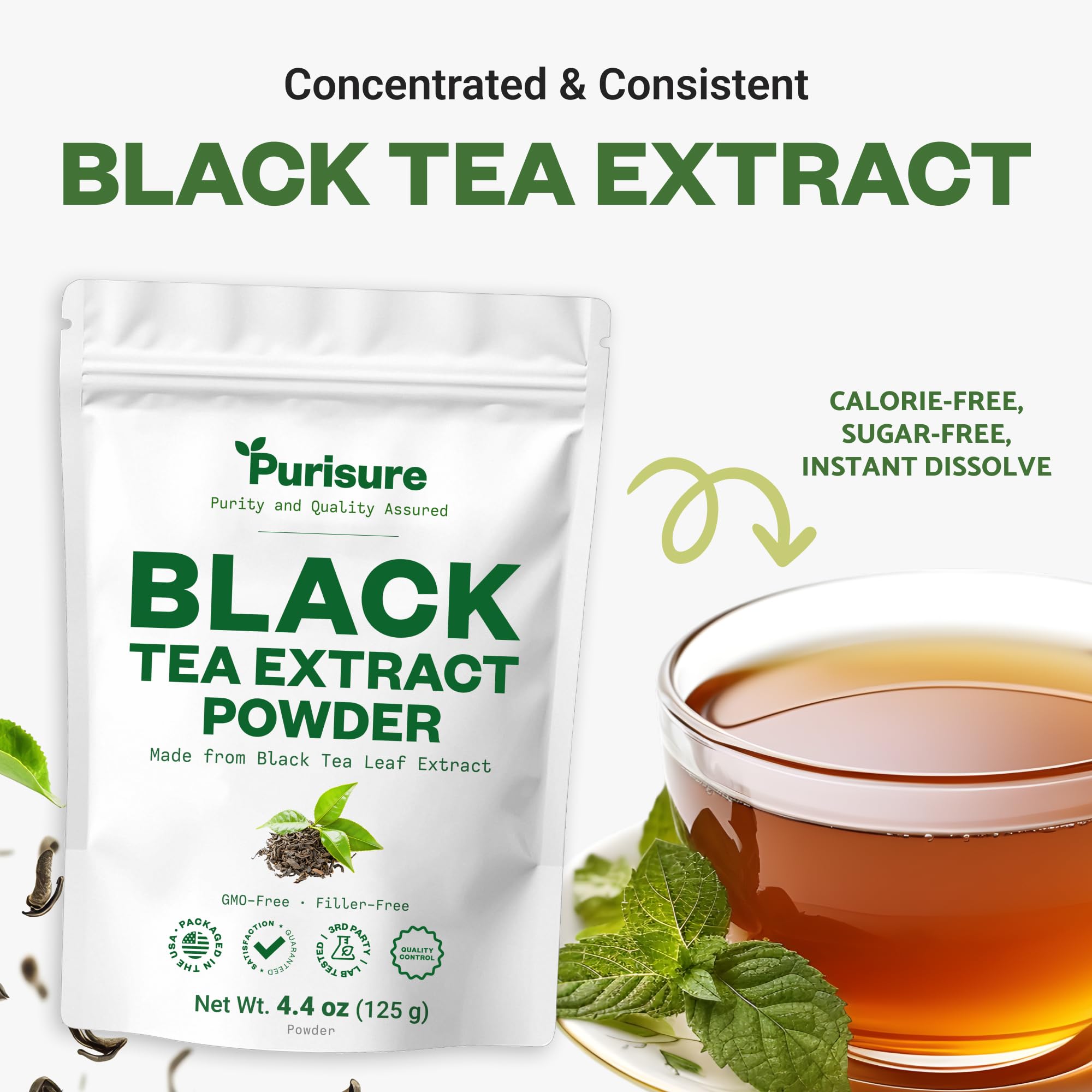 Purisure Instant Black Tea Powder added to baked goods elevates flavor.