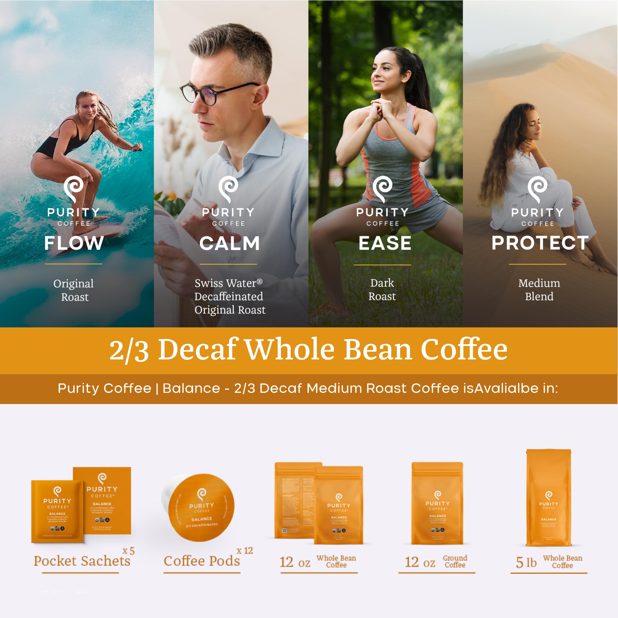 Purity BALANCE cup pour invites aroma and smooth mouthfeel.