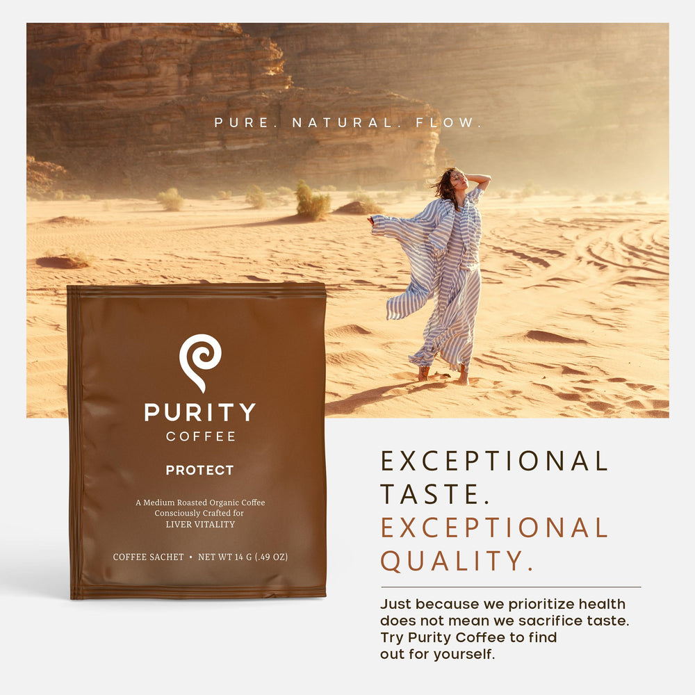 Purity Coffee PROTECT 5-count box delivers consistent, high-quality coffee at home.