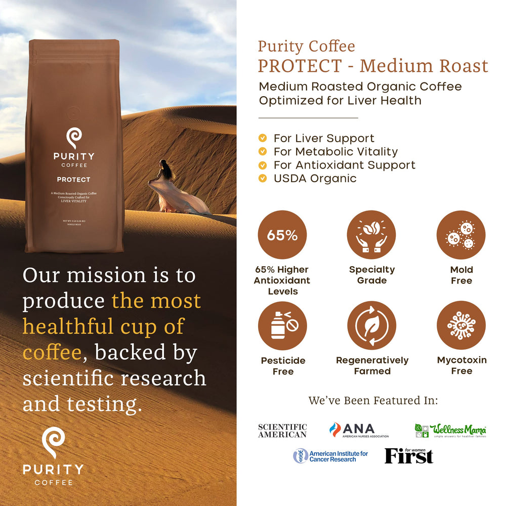 Purity Coffee PROTECT honey-processed beans offer smooth sweetness and vibrant aroma.