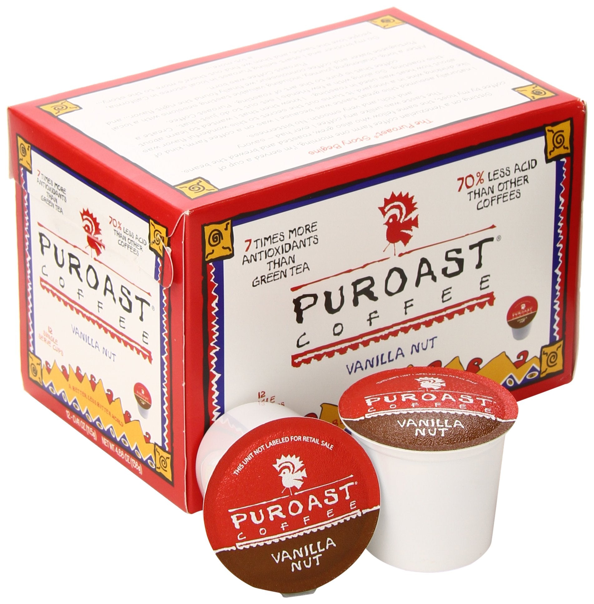 Puroast medium roast cup with inviting aroma and balanced taste.