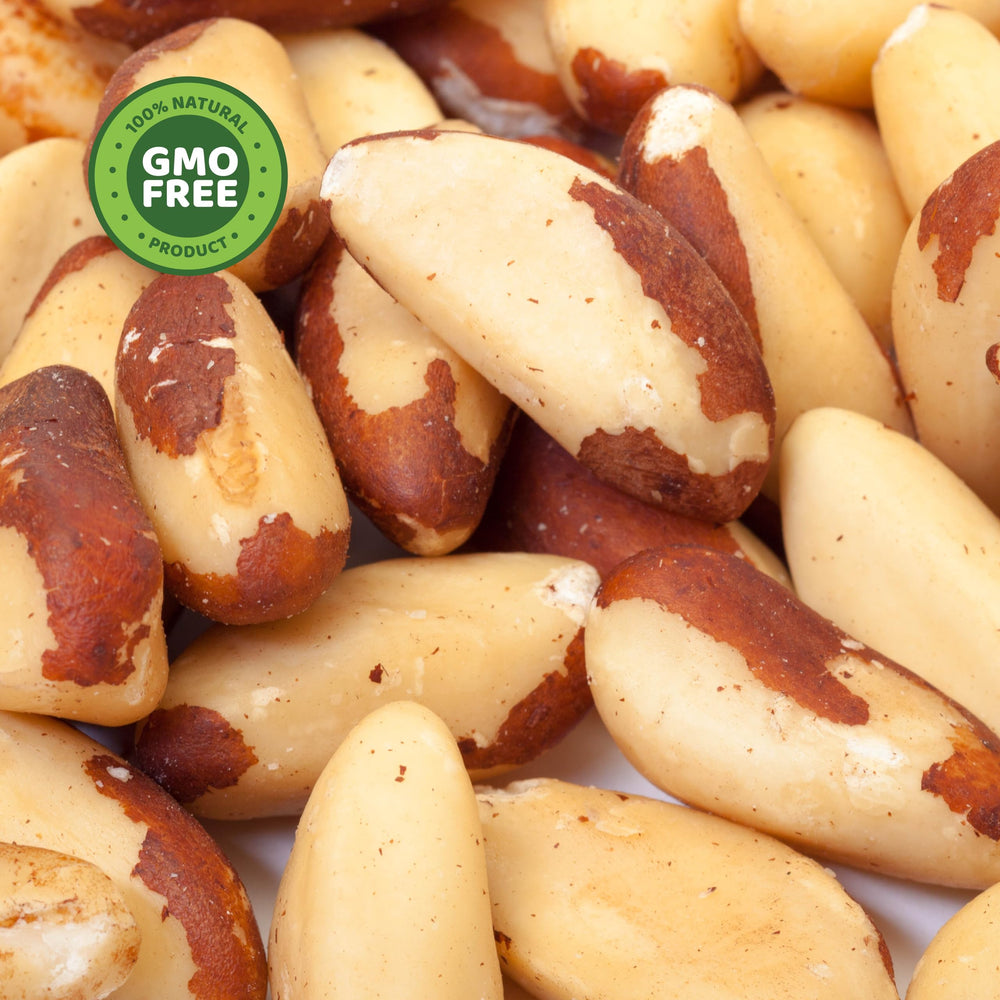 PuroRaw Brazil Nuts nutty flavor ideal for snacks.