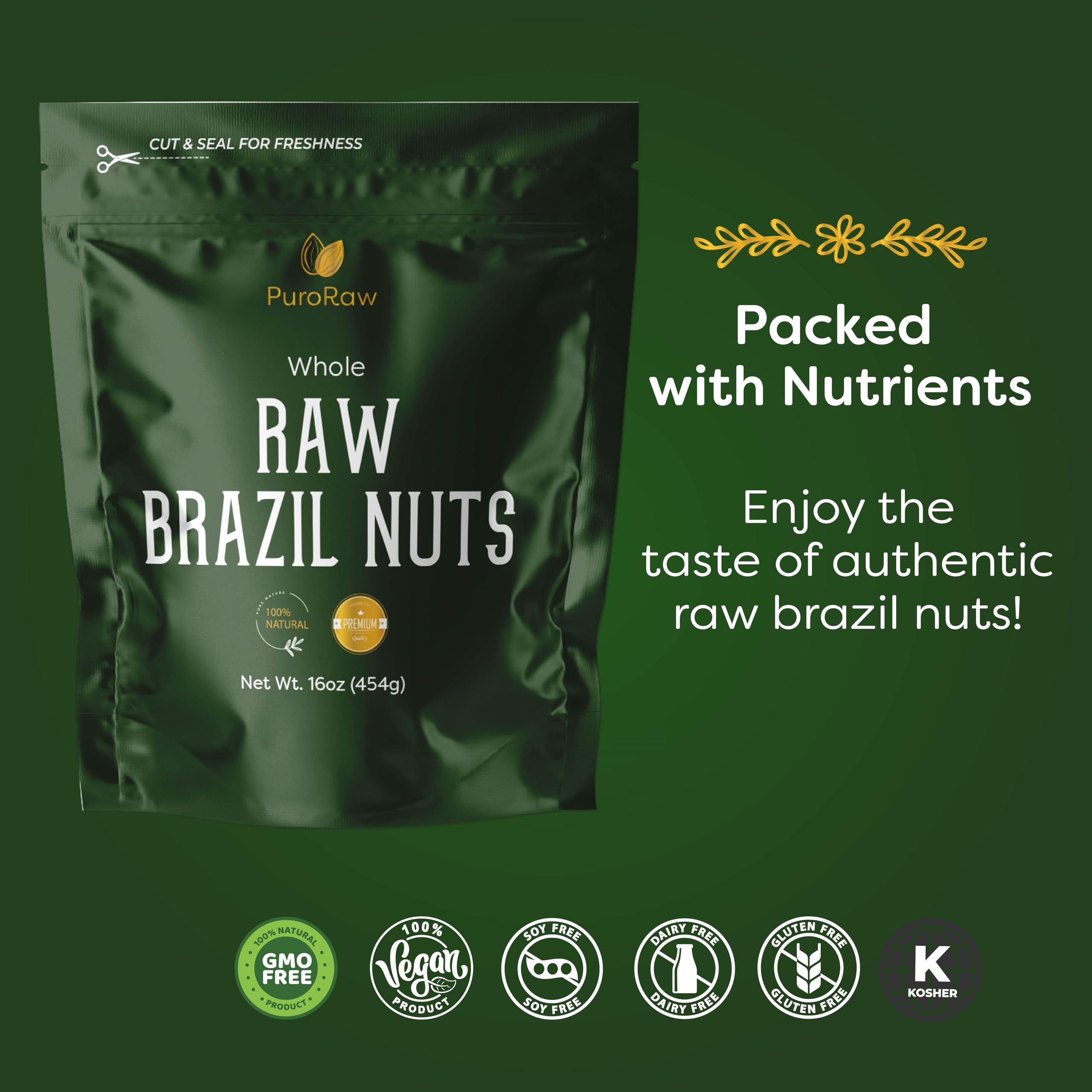 PuroRaw Brazil Nuts as granola ingredient for crunch.