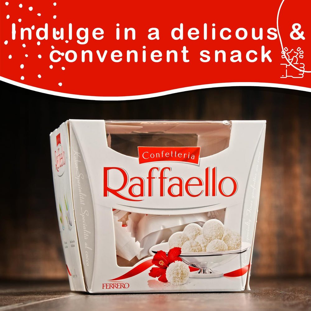 Purpalia Raffaello individually wrapped confections ideal for sharing.