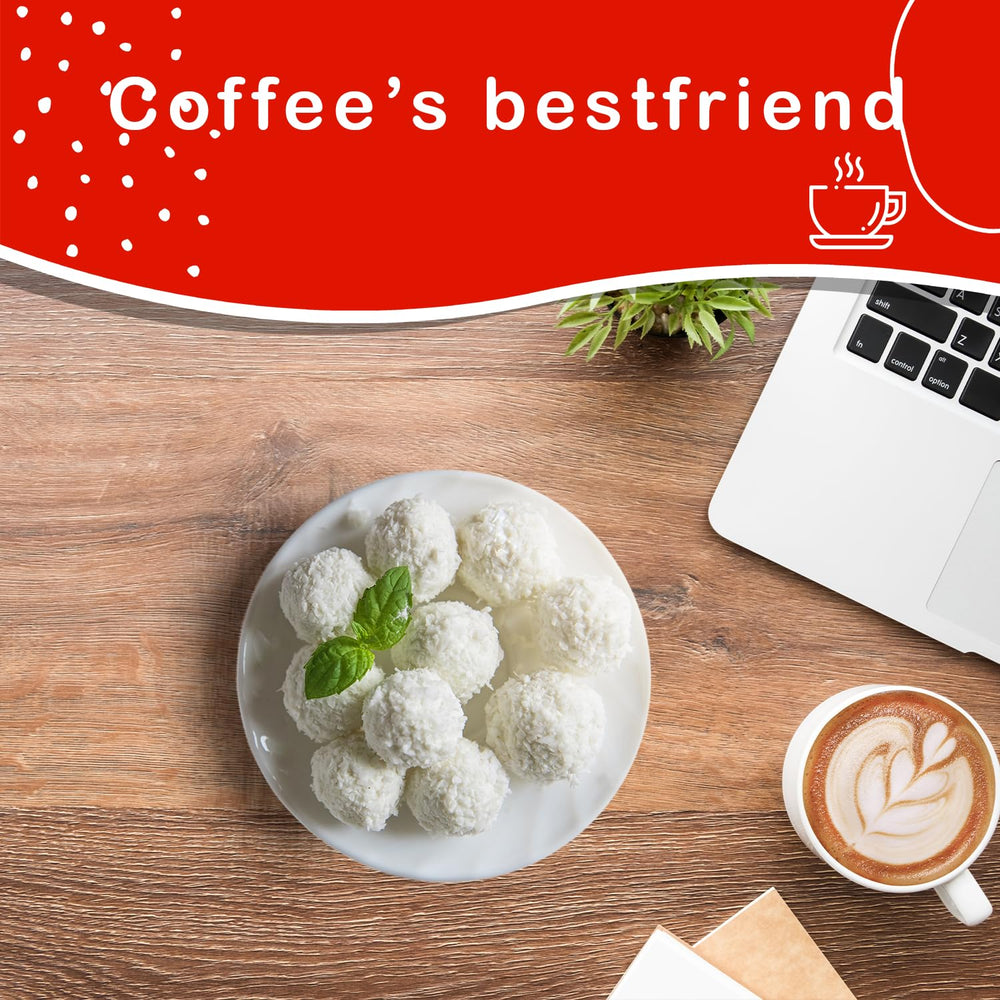 Purpalia Raffaello ingredient list highlights coconut and almond flavors.