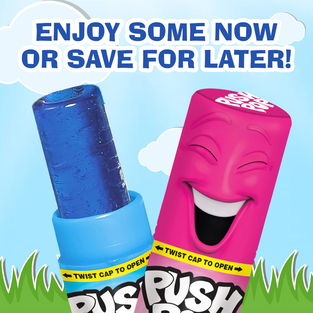 Push Pop Berry Blast and Watermelon flavors add fruity variety to baskets.