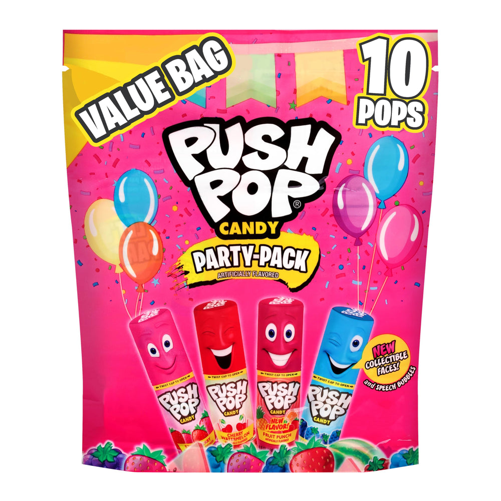 Push Pop Easter candy variety pack with 10 lollipops for easy gifting.