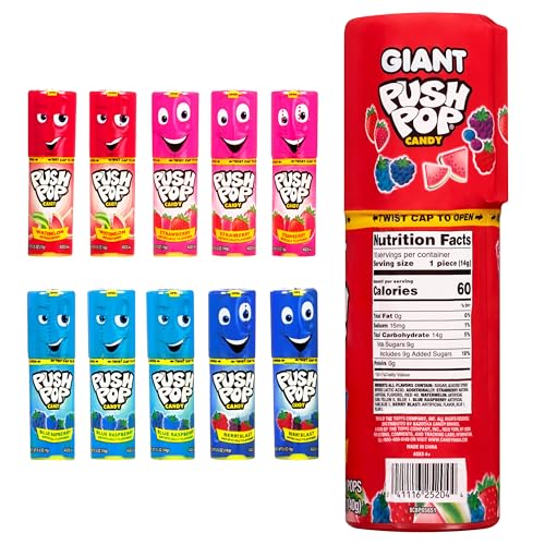 Push Pop giant canister serves as a keepsake after candy finishes